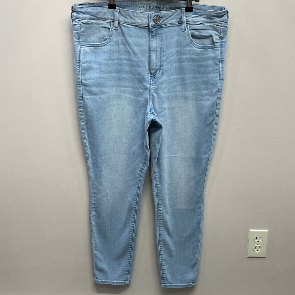 American Eagle Outfitters High Rise Light Blue Jeans